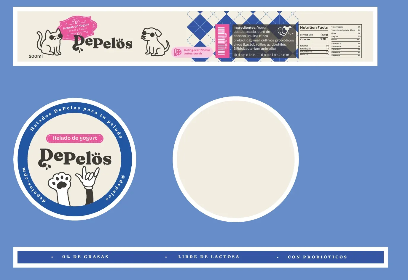 Diseño aplicado sobre el troquel del envase