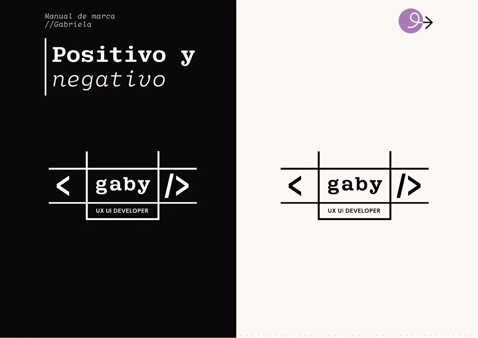Logo en versión positiva y negativa