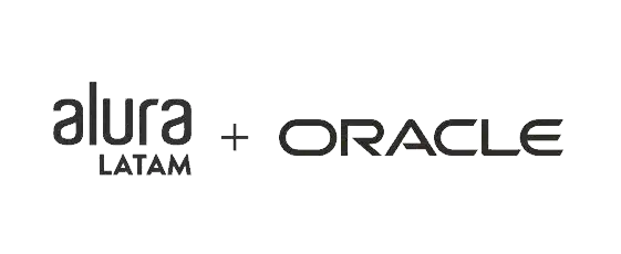 Logo de la institución Oracle + Alura Latam